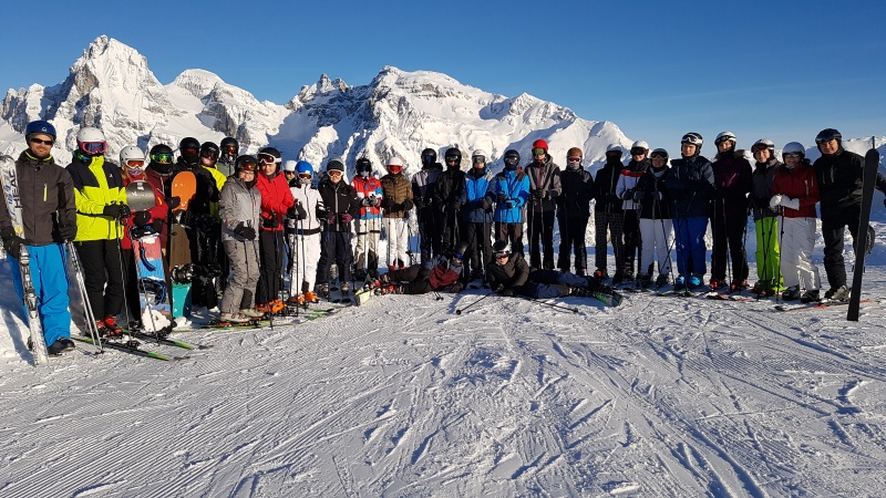 Skigruppe in Südtirol 2019